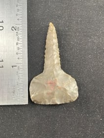 2 & 1/8" Drill Indian Artifact Arrowhead