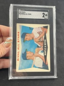 1960 Topps Mickey Mantle & Ken Boyer Baseball Card