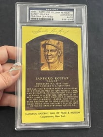 1964 Sandy Koufax Hand Signed Authentic Autograph