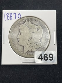1887 O Morgan Silver Dollar Coin