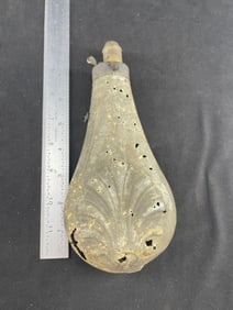 Powder Flask Indian Artifact Arrowhead