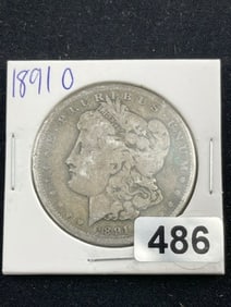 1891 O Morgan Silver Dollar Coin