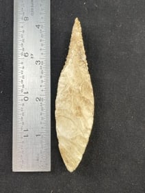 4 & 1/8" drill Indian Artifact Arrowhead