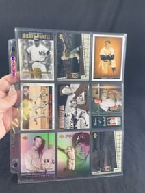 9 Mickey Mantle Baseball Cards