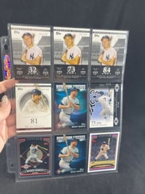 9 Mickey Mantle Baseball Cards