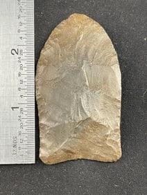 2 & 5/8" Clovis Indian Artifact Arrowhead