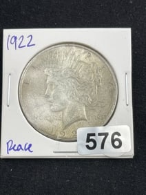 1922 Peace Silver Dollar Coin