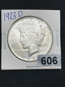 1923 D Peace Silver Dollar Coin