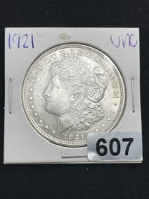 1921 UNC Morgan Silver Dollar Coin