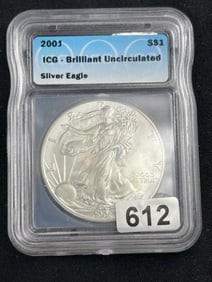 2021 UNC Silver Eagle Type II Coin