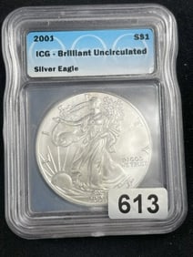 2021 UNC Silver Eagle Type II Coin