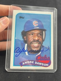 Andre Dawson Hand Signed Authentic Autograph