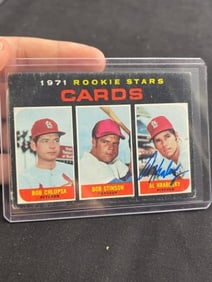 1971 Rookie Stars Al Hrabosky Hand Signed Authentic Autograph