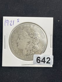1921 S Morgan Silver Dollar Coin