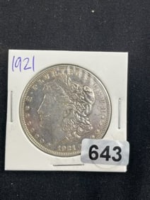 1921 Morgan Silver Dollar Coin