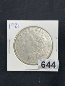 1921 Morgan Silver Dollar Coin
