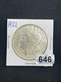 1921 Morgan Silver Dollar Coin