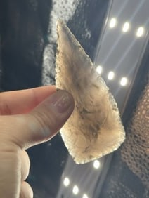 Obsidian Blade Indian Artifact Arrowhead