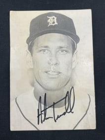 Alan Trammel Hand Signed Authentic Autograph