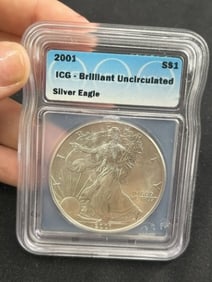 2001 UNC Silver Eagle Coin