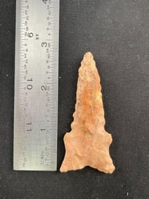 Dalton Indian Artifact Arrowhead