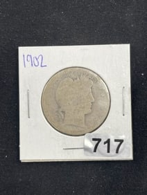 1902 Walking Liberty Half Dollar Coin