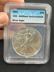 2001 UNC Silver Eagle Coin