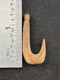 Bone Hook Indian Artifact Arrowhead