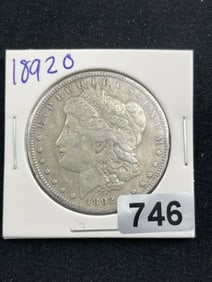 1892 O Morgan Silver Dollar Coin