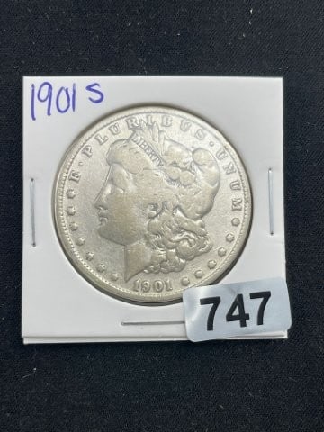 1901 S Morgan Silver Dollar Coin (1 of 2)