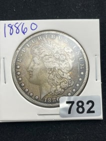 1886 O Morgan Silver Dollar Coin