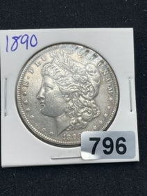 1890 Morgan Silver Dollar Coin