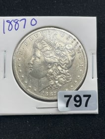 1887 O Morgan Silver Dollar Coin