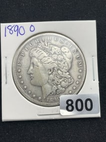 1890 O Morgan Silver Dollar Coin