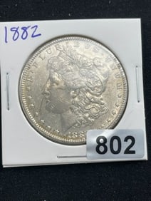 1882 Morgan Silver Dollar Coin