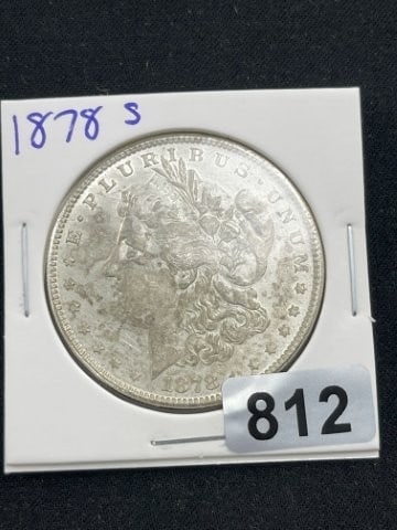 1878 S Morgan Silver Dollar Coin (1 of 2)