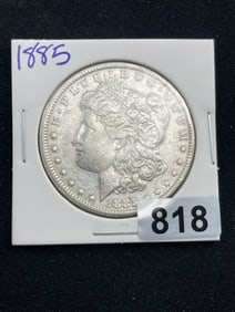 1885 Morgan Silver Dollar Coin