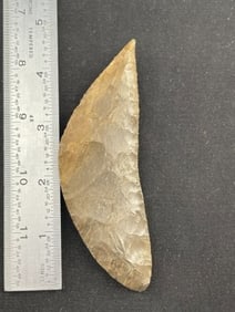 Crescent Knife Indian Artifact Arrowhead