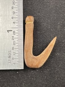 Bone Hook Indian Artifact Arrowhead