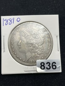 1881 O Morgan Silver Dollar Coin