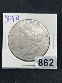 1891 O Morgan Silver Dollar Coin