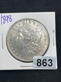 1898 Morgan Silver Dollar Coin