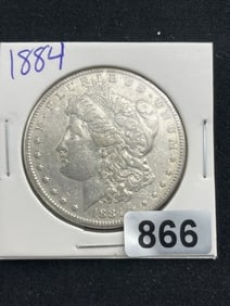 1884 Morgan Silver Dollar Coin