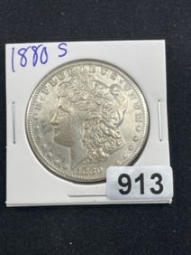 1880 S Morgan Silver Dollar Coin