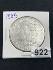 1885 Morgan Silver Dollar Coin