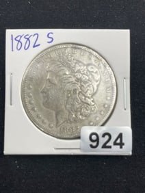 1882 S Morgan Silver Dollar Coin