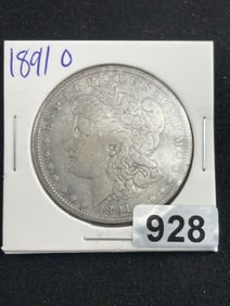 1891 O Morgan Silver Dollar Coin