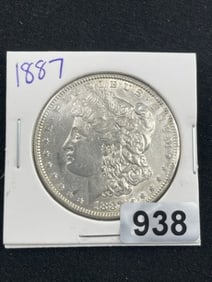 1887 Morgan Silver Dollar Coin
