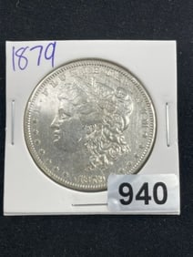 1879 Morgan Silver Dollar Coin