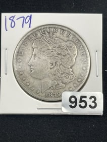 1879 Morgan Silver Dollar Coin